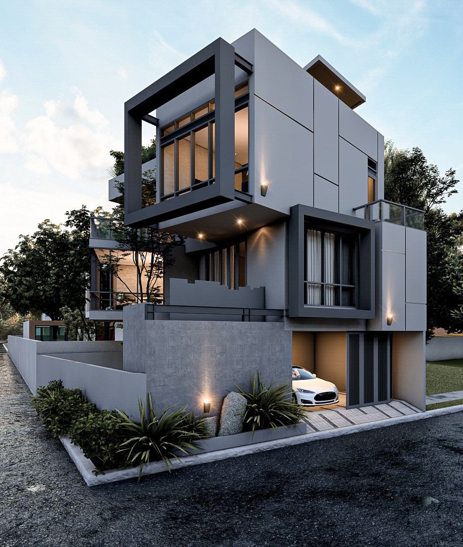 Hunian modern kontemporer di Bali